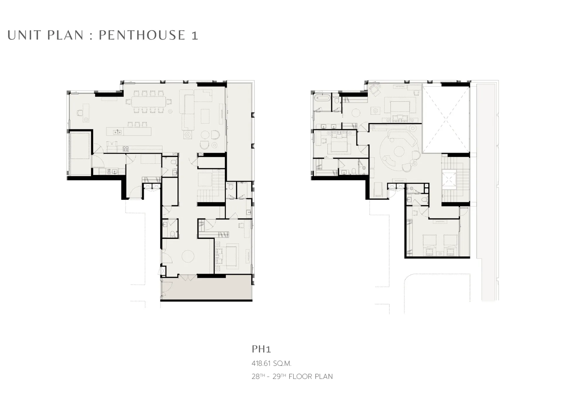 4 BD Unit for sale at ROMM Convent floor plan