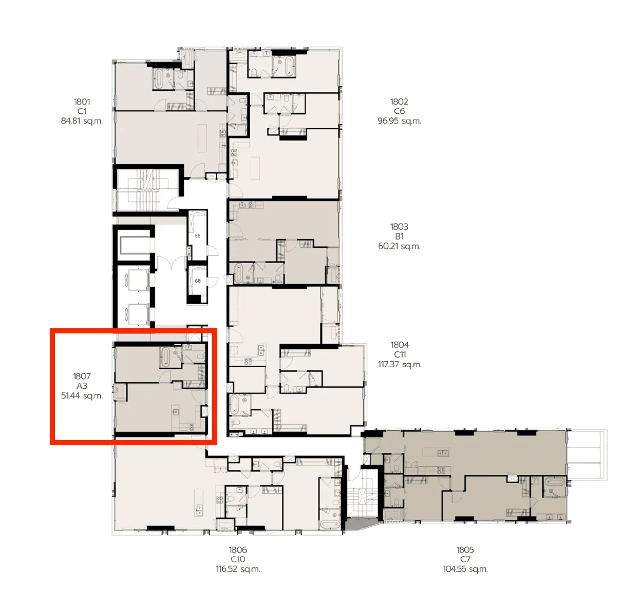 1 BD Unit for sale at ROMM Convent